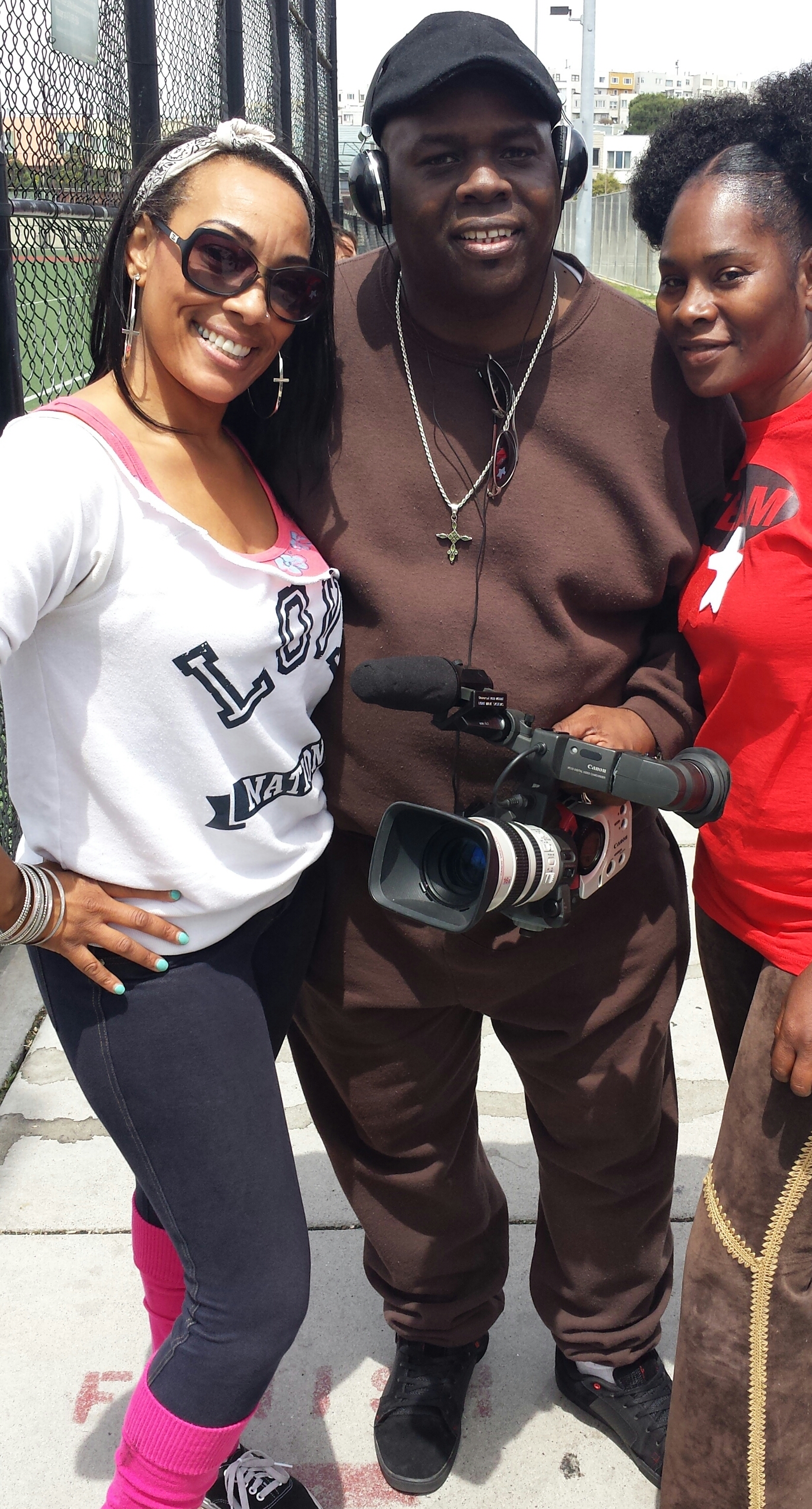 On Set of feature film The Bishop with writer/director Farrah Dews & Pauletta
