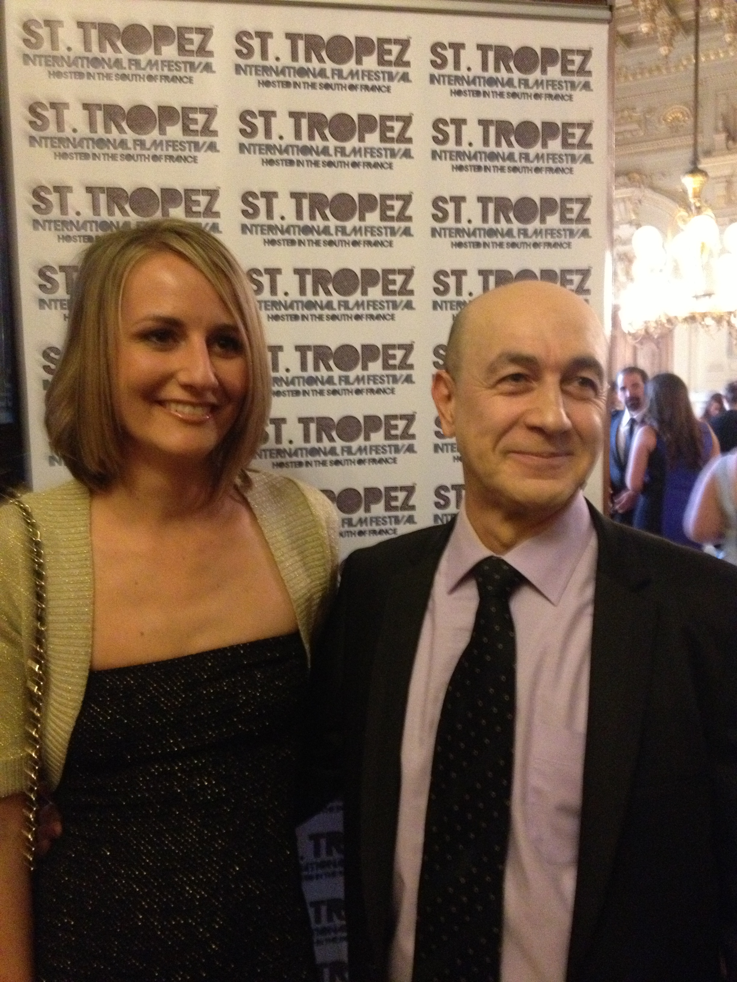 With Juliette, star of Poetic Emotion at St Tropez International Film Festival.