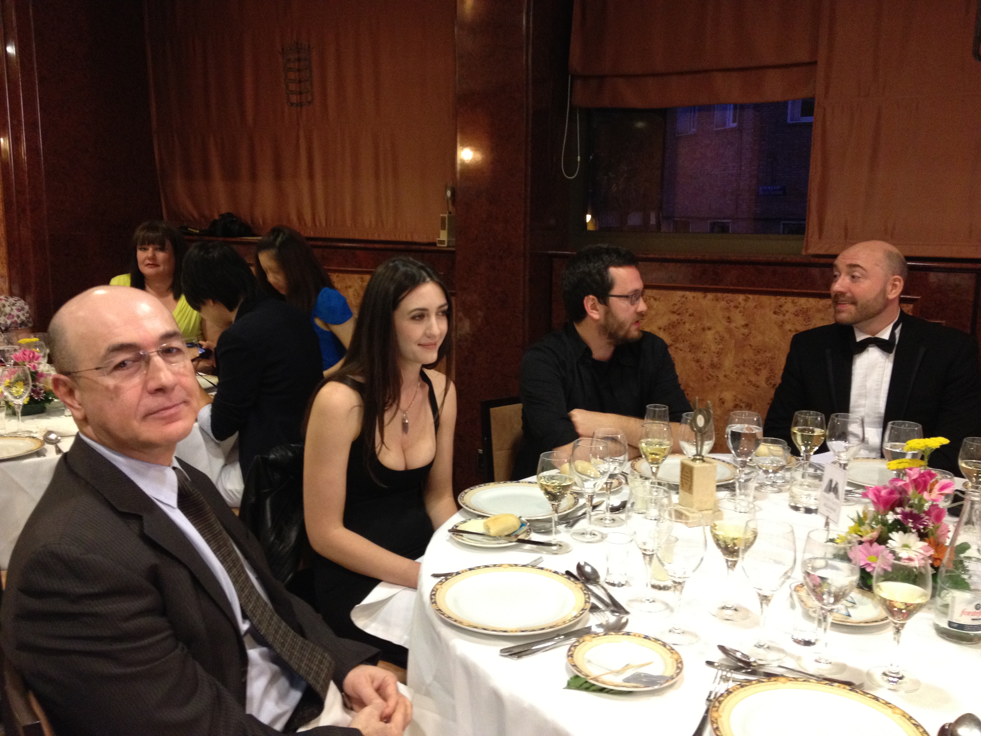 With Madeline Zima, Adam Sherman, Michael Brazil at Madrid International Film Festival 2012.
