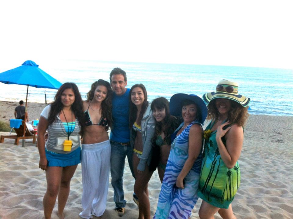 Principal Cast of 10Net Commercial with Carlos Ponce in Malibu, Ca.