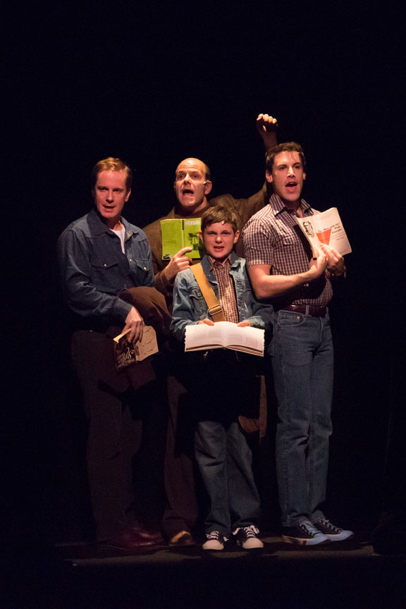 Michael Levinson with Stephen Patterson, Darrin Baker, Eric Morin in Falsettos