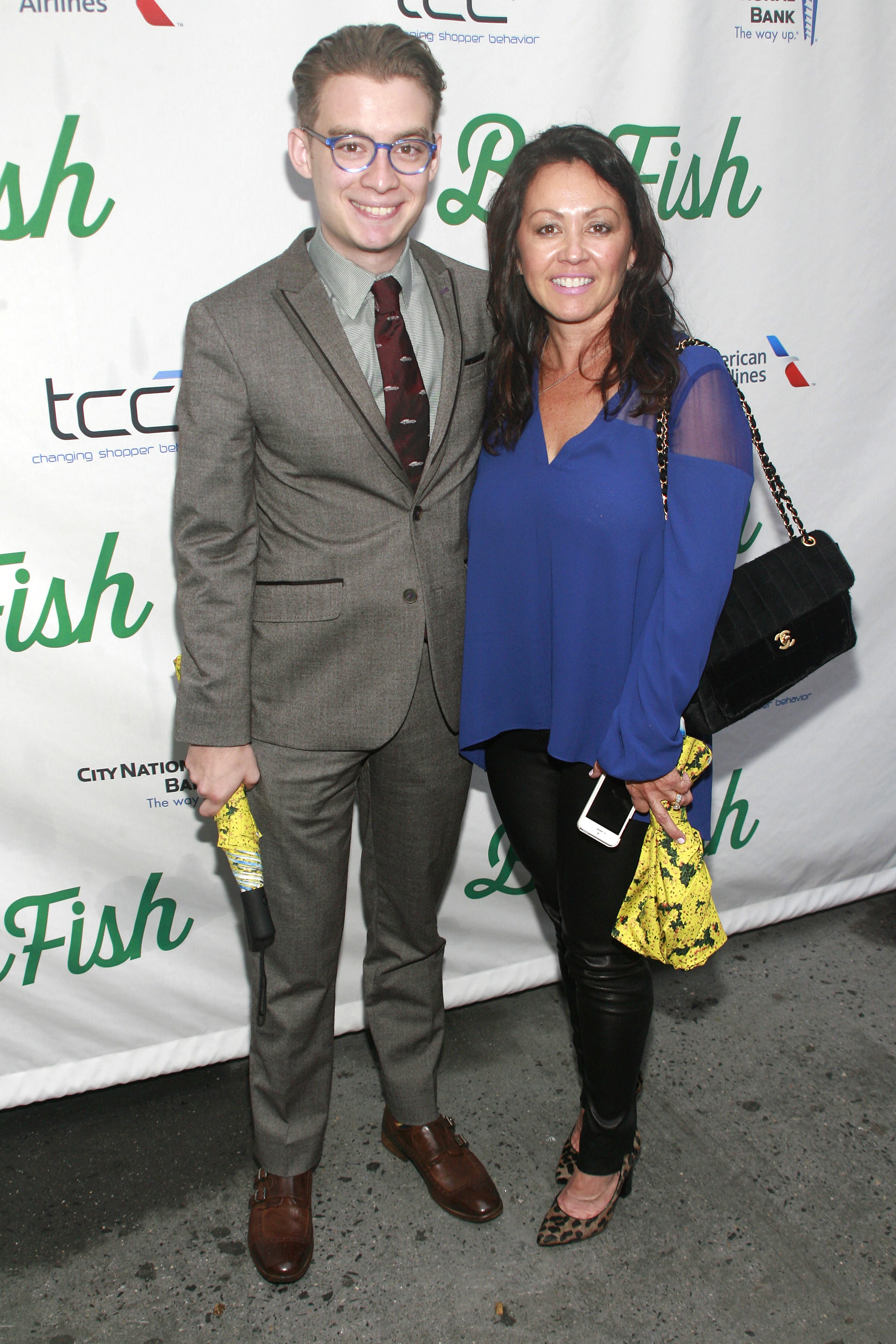 Tony Marion attends the Broadway Premier of Big Fish with mother Sandy Marion