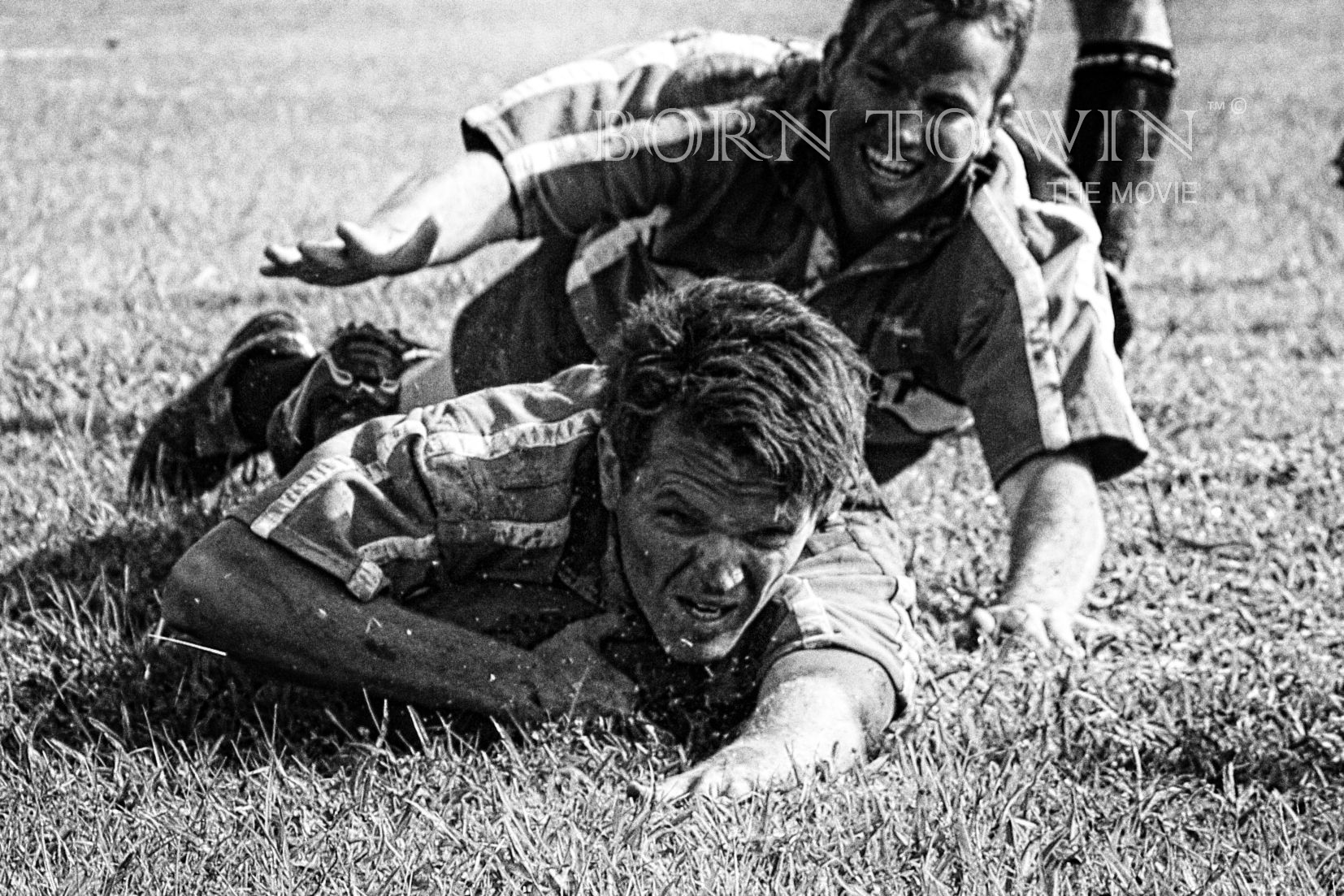 Greg Kriek playing rugby