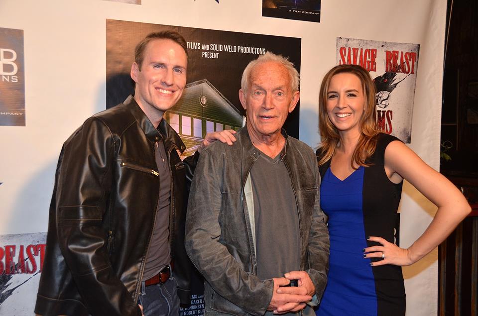 Director Chris Majors, Lance Henriksen, and Meredith Majors at the House of Blues Sunset Strip in Los Angeles for Lake Eerie Cast & Crew After Party and Private Concert by Le Reverie.