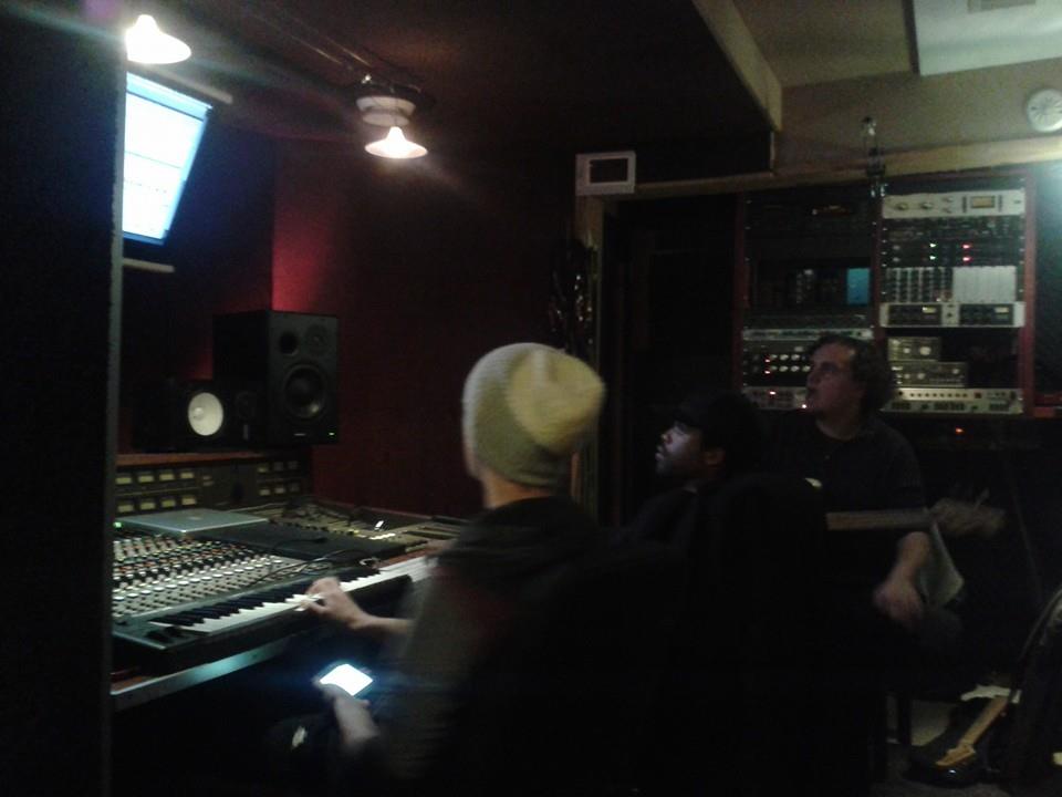 Roy Hamilton the III and Mathew in the studio