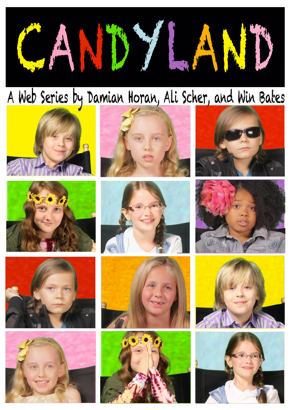 Katherine Manchester, Shayna Brooke Chapman, Gracie Hall, Mikey Effie, Wes Watson, Tatum Hentemann and Mma-Syrai Alek in CandyLand: A Web Series (2012)