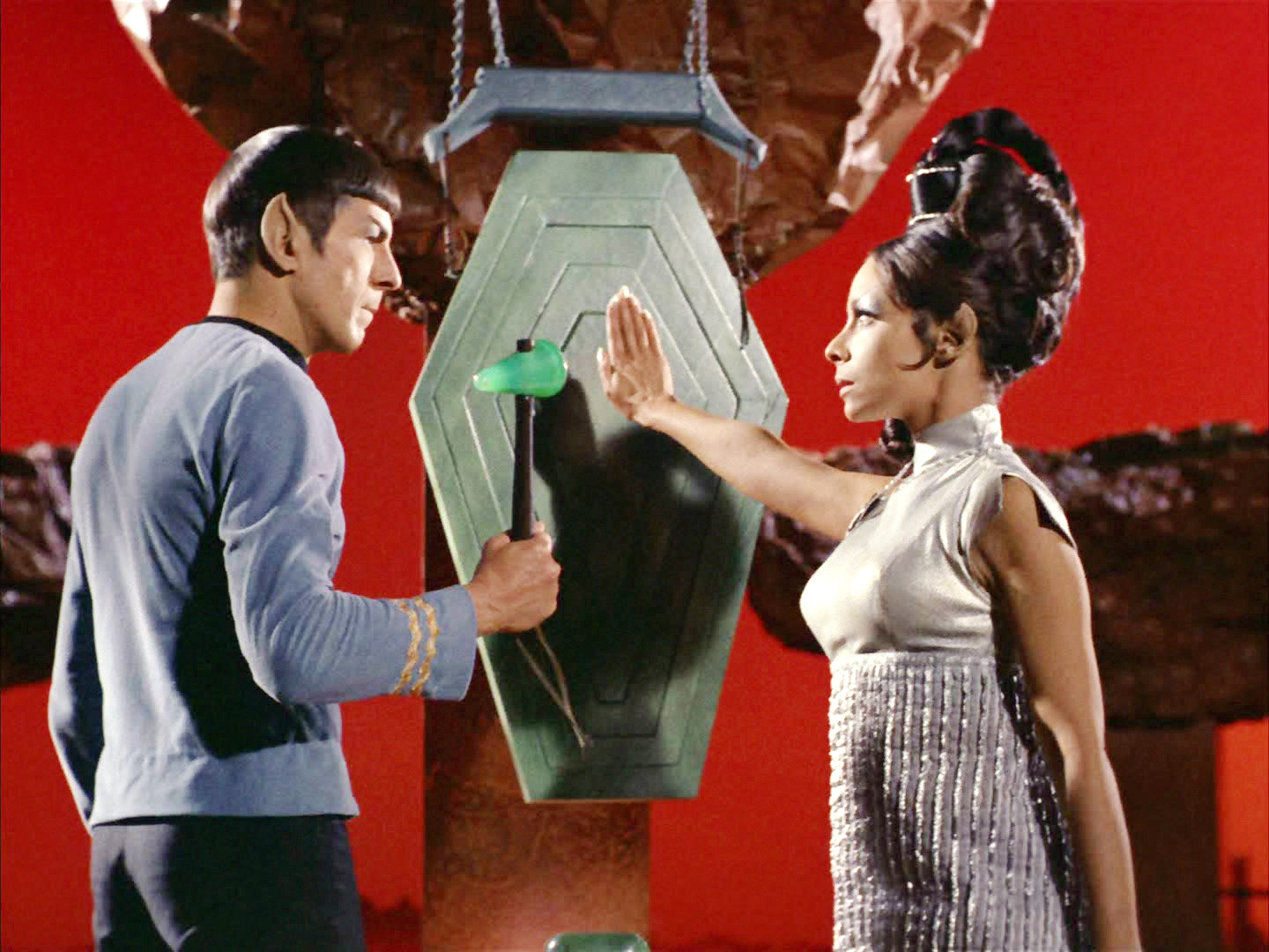 Still of Leonard Nimoy and Arlene Martel in Star Trek (1966)