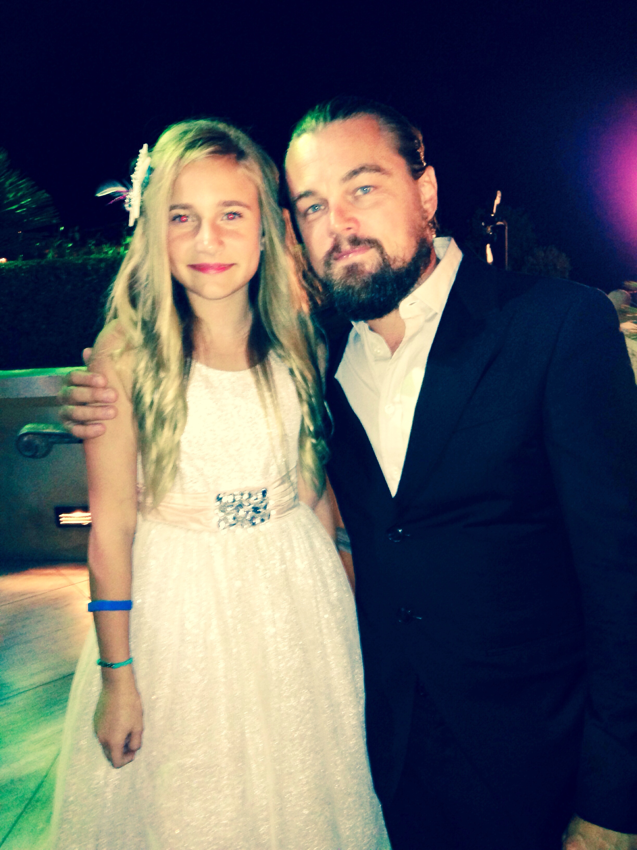 Leonardo DiCaprio and Brooke after she performed at Oceana Seachange