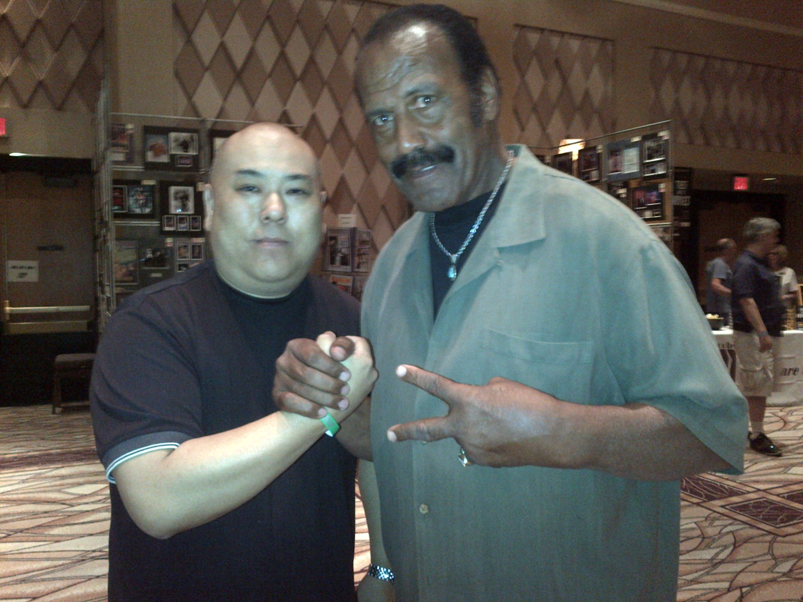 I am with Fred Williamson the great actor who played 