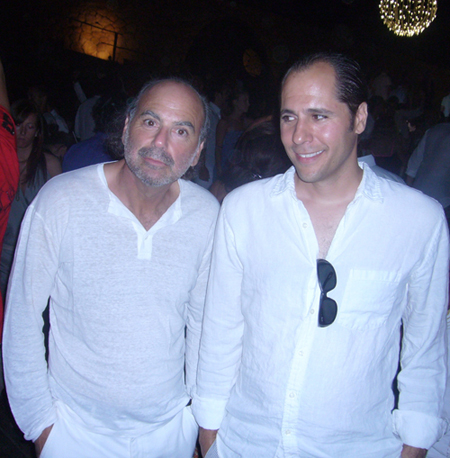 Stephen Palmer and composer Didier Lean Rachou in Cannes, 2009.