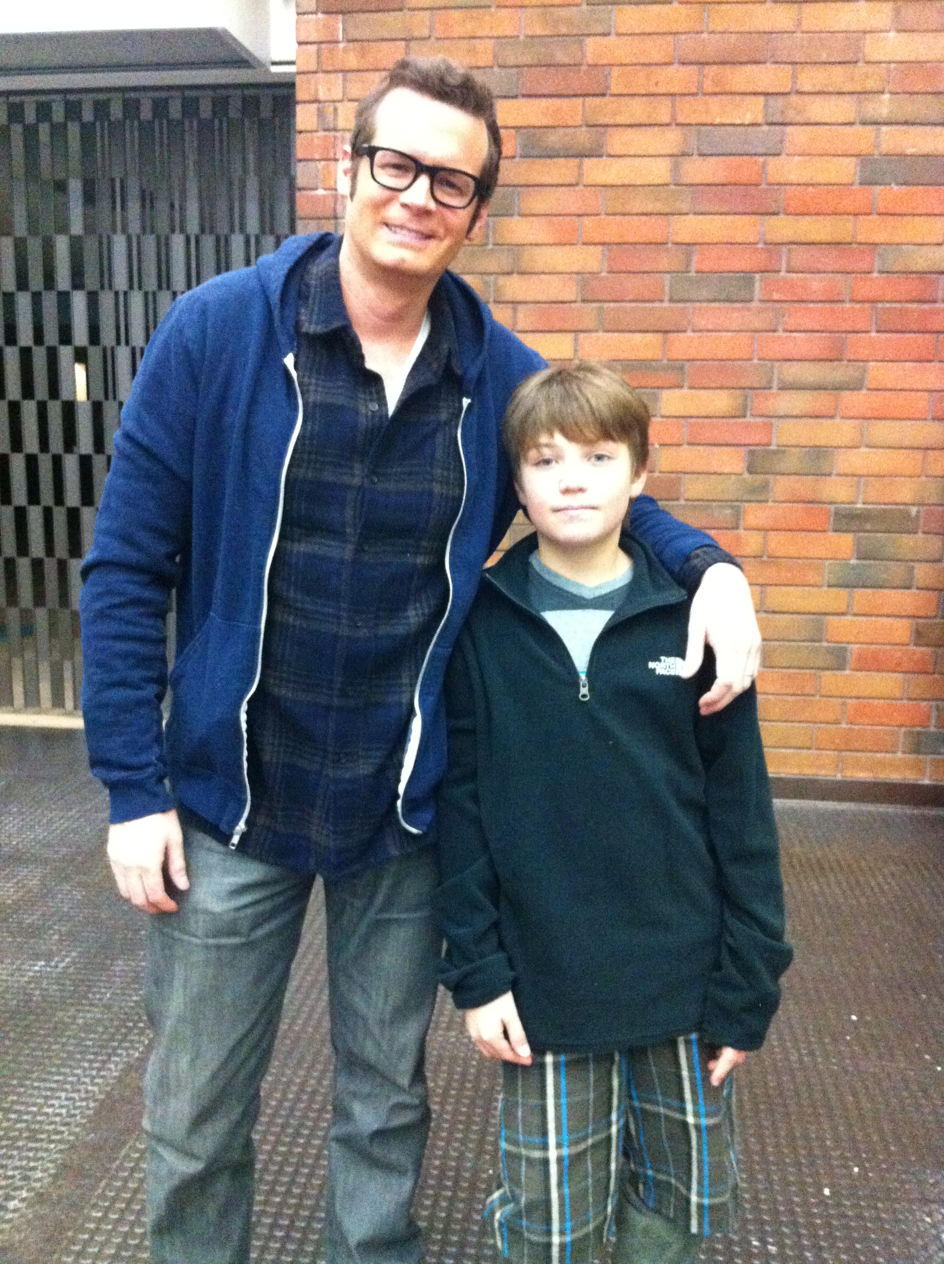 Eric Matheny and me. He plays my dad.