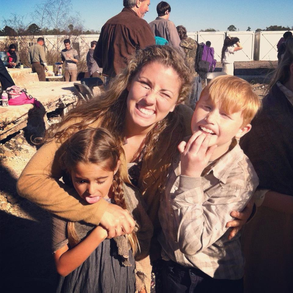 My on set children for the film The Starving Games in Louisiana.