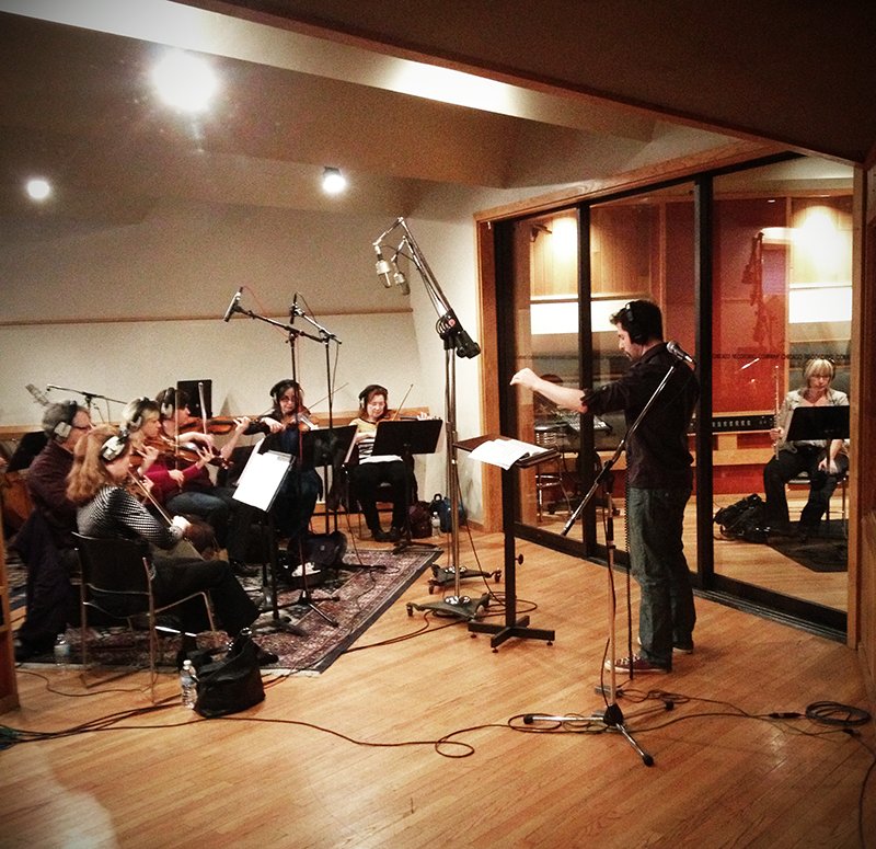 Score recording session at CRC in Chicago / 2013