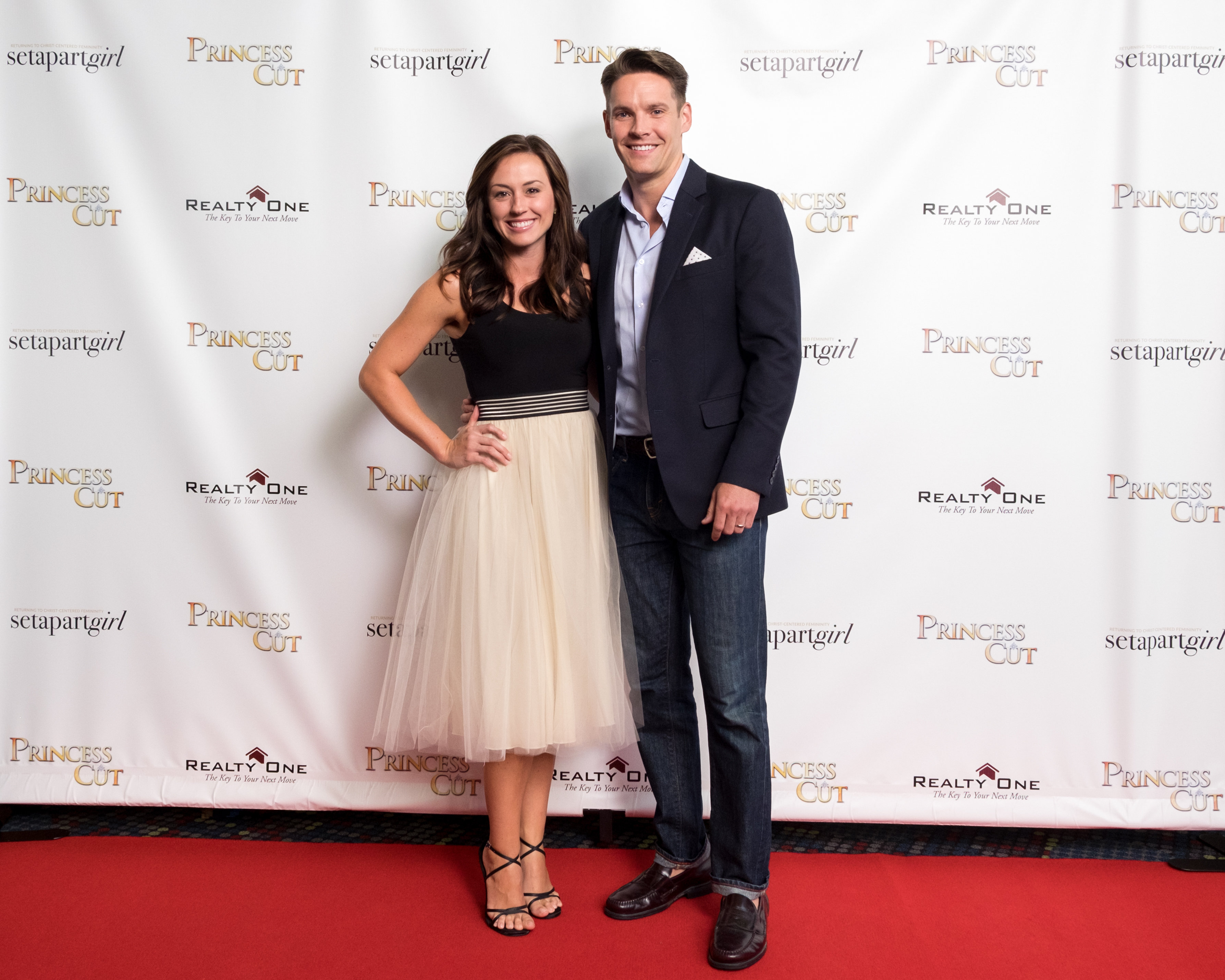 Ashley Bratcher and Joseph Gray at an event for Princess Cut (2015).