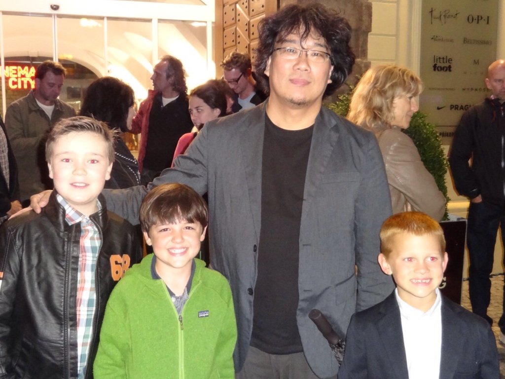 Sean Connor Renwick with Griffin Seymour, Director Joon Ho Bong & Tyler John Williams