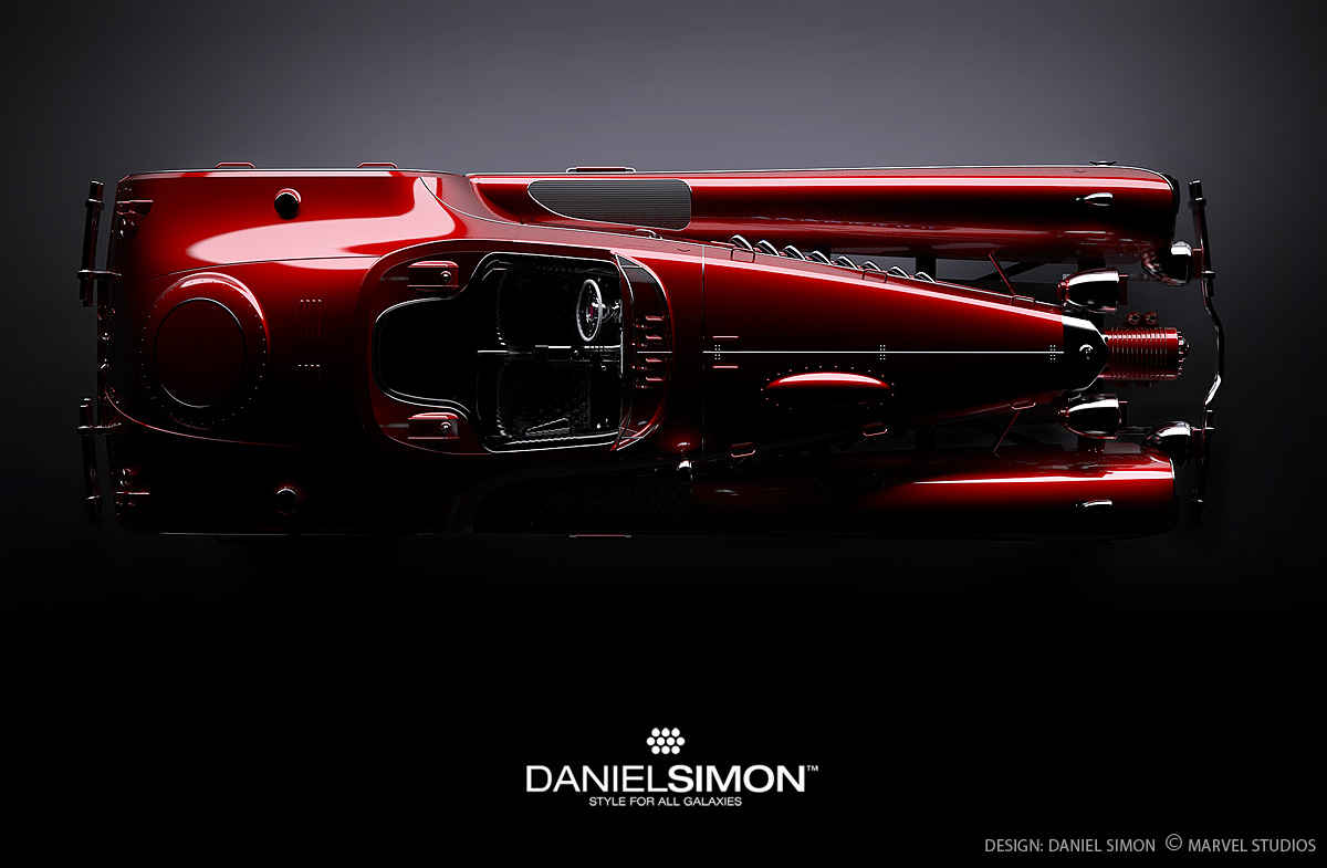 Daniel Simon's 3D design for the Hydra Coupe, featured in 
