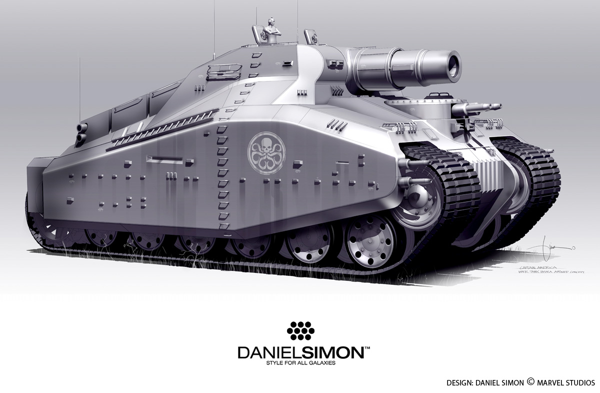 Daniel Simon's 3D design for the Hydra Tank, featured in 