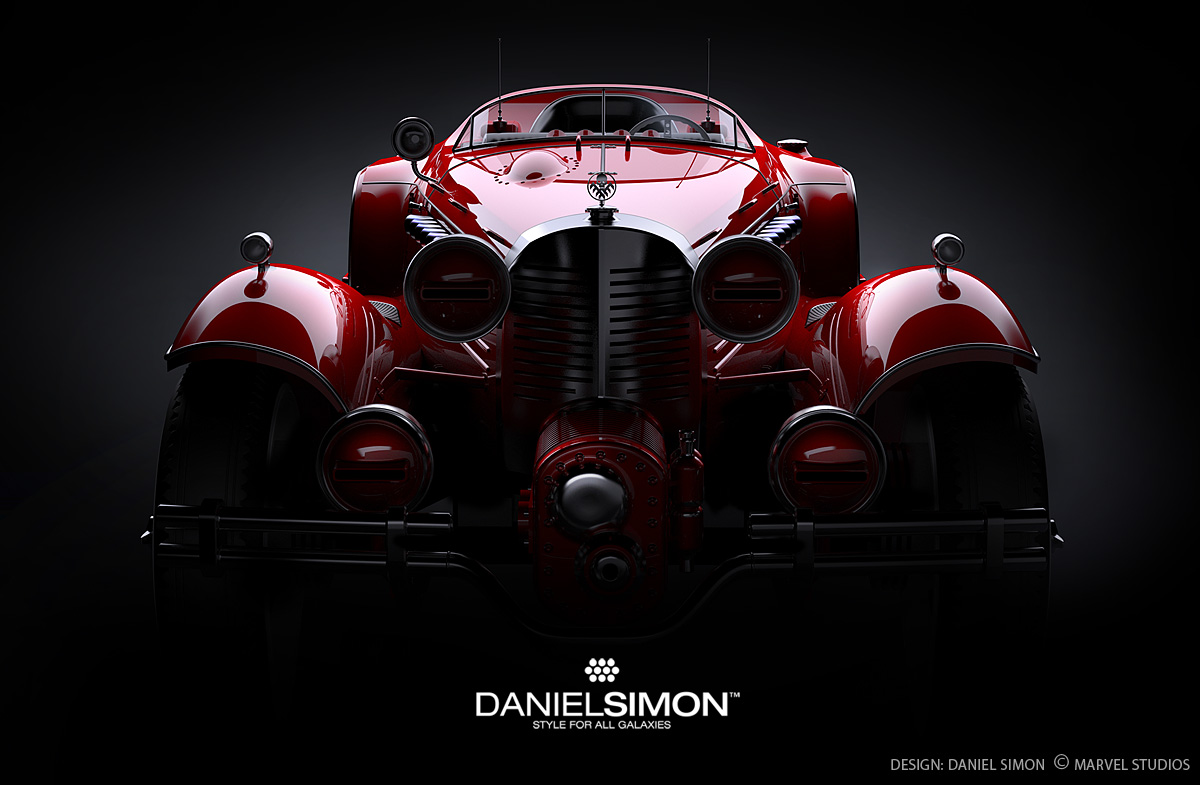 Daniel Simon's 3D design for the Hydra Coupe, featured in 
