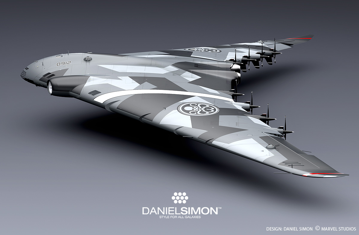 Daniel Simon's design of the Hydra Flying Wing, feature in 