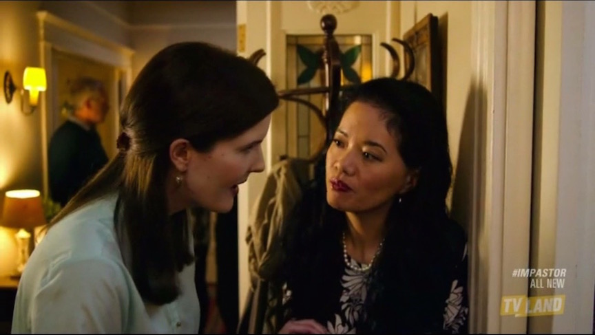 Still of Eleanor Jane and Gayle Yamamoto in Impastor