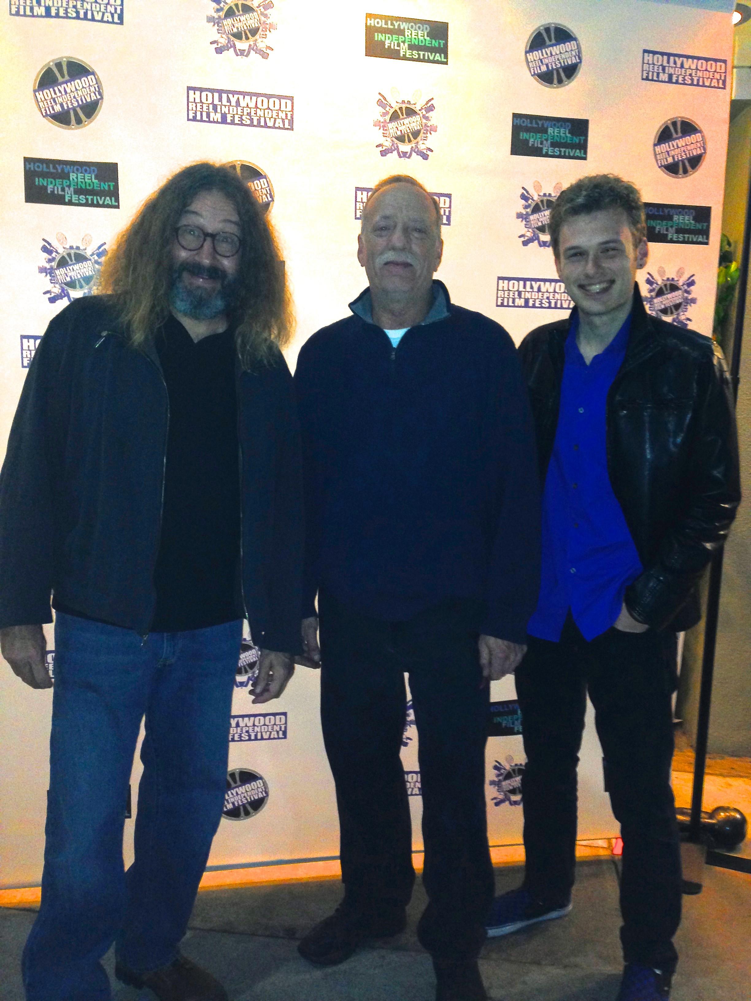 Dan Kneece, Steve Mann and Tyler Nicholas at Hollywood Reel Film Festival for Courting Chaos (2014)
