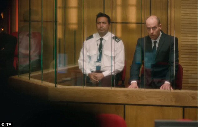 Broadchurch series 2:I Kumud Pant with Matthew Gravelle .