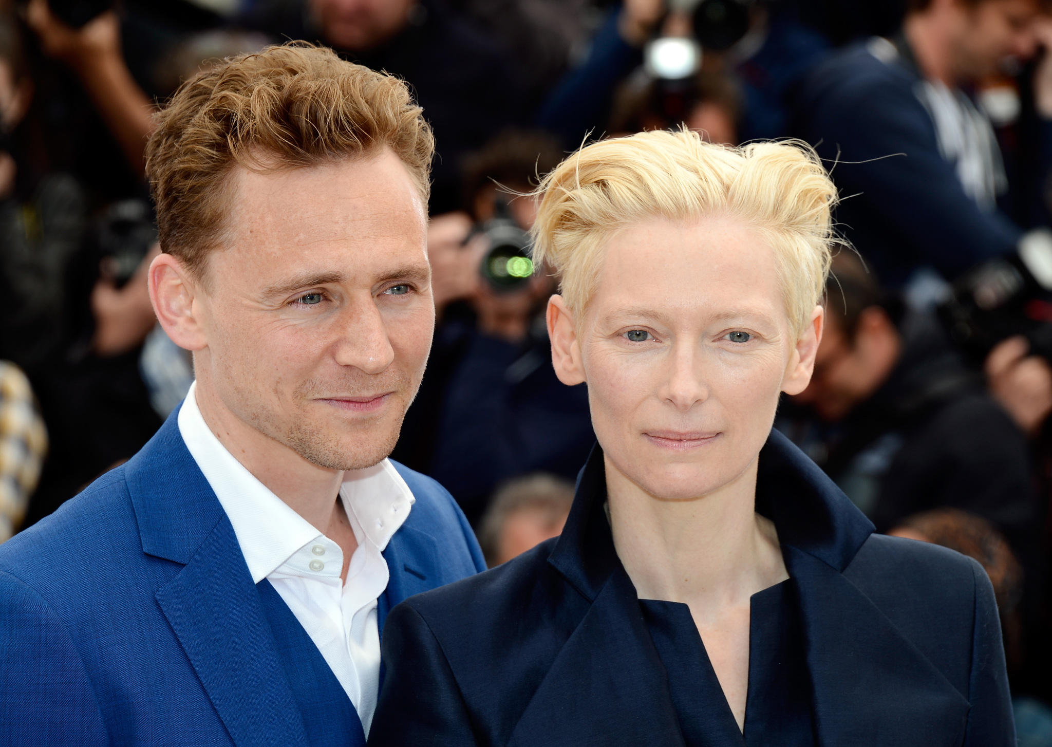 Tilda Swinton and Tom Hiddleston at event of Isgyvena tik mylintys (2013)