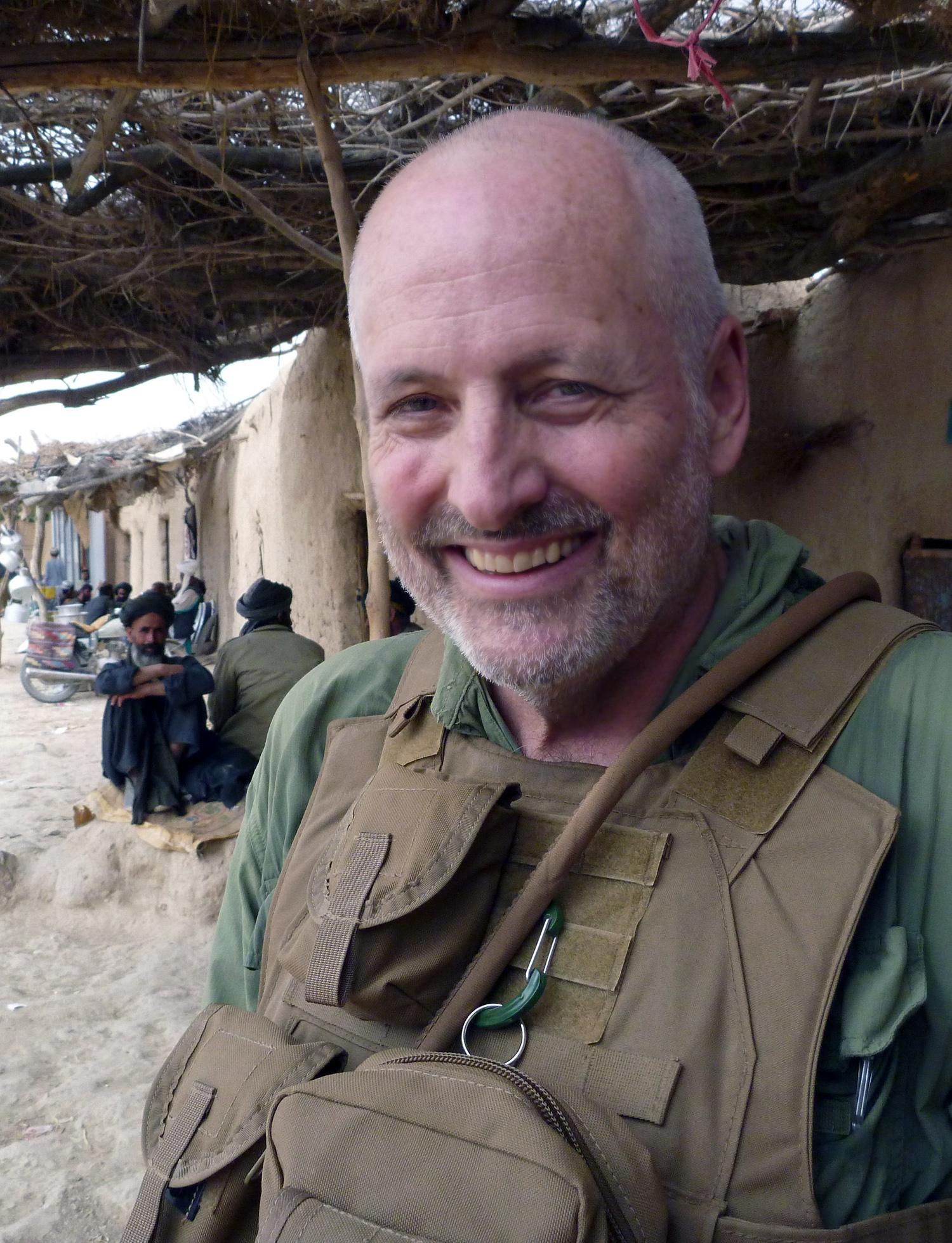 Producer/director Robert Hodierne in Afghanistan in 2010 shooting 