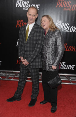 Kathleen Turner and John Waters at event of From Paris with Love (2010)