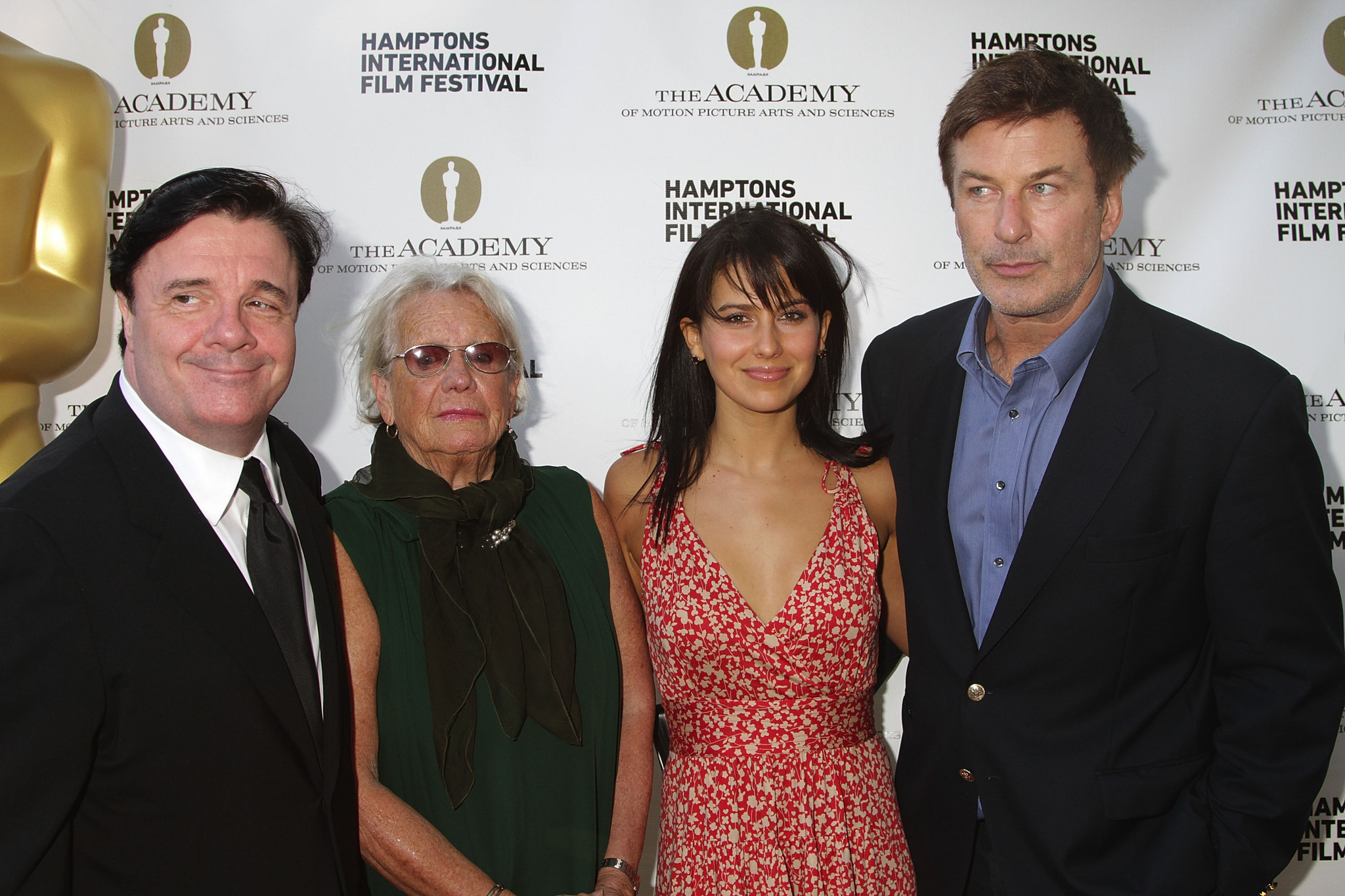 Alec Baldwin, Nathan Lane, Ann Roth and Hilaria Baldwin