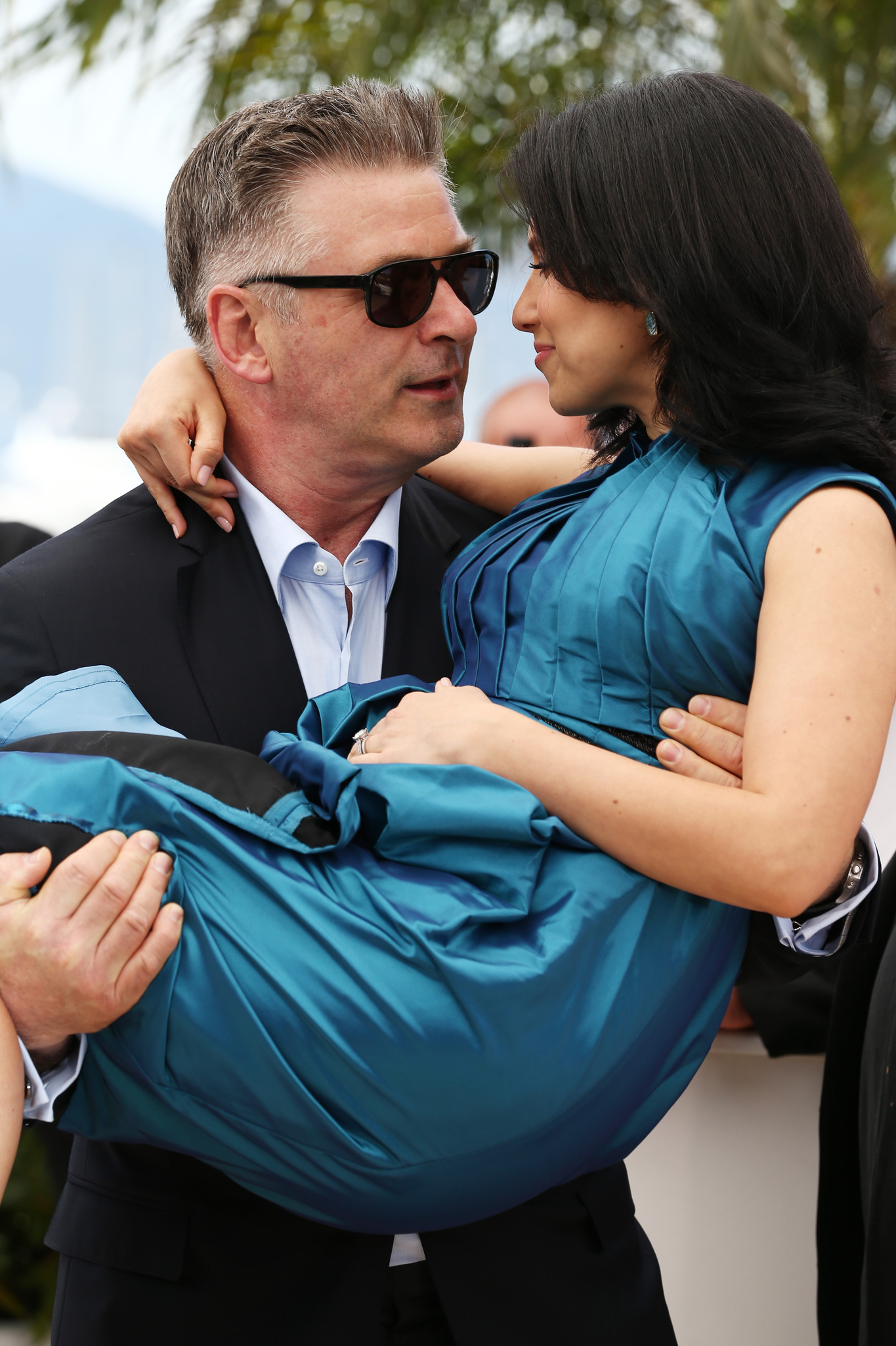 Alec Baldwin and Hilaria Baldwin at event of Seduced and Abandoned (2013)