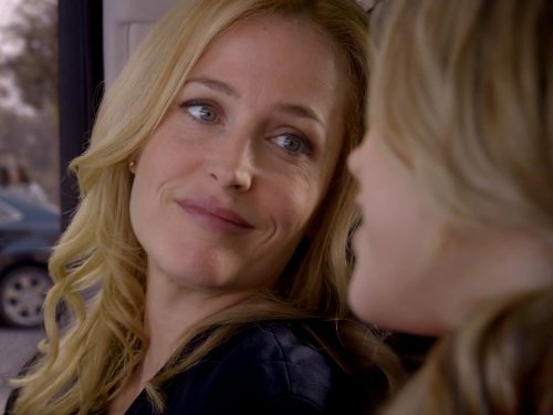 Still of Gillian Anderson and Halston Sage in Crisis (2014)
