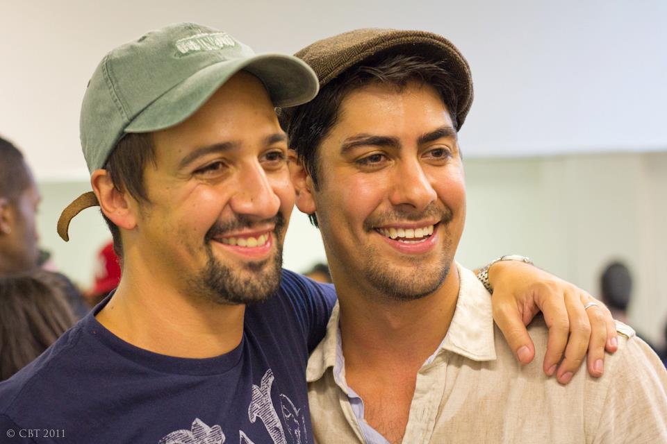 In rehearsal with Lin-Manuel Miranda, creator of 