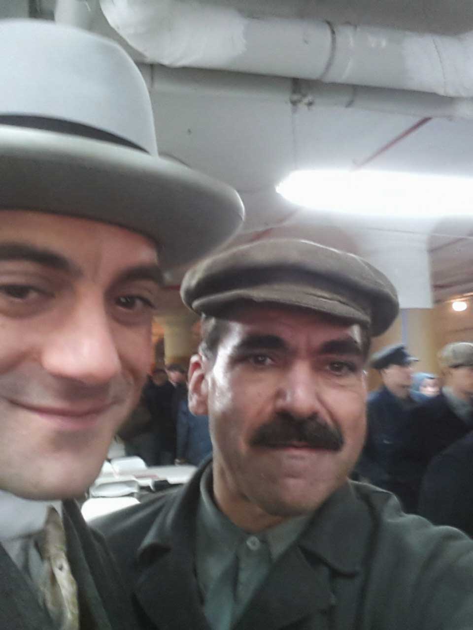 On the Set of Boardwalk Empire with Frank Capone aka Morgan Spector and Steve Garfanti