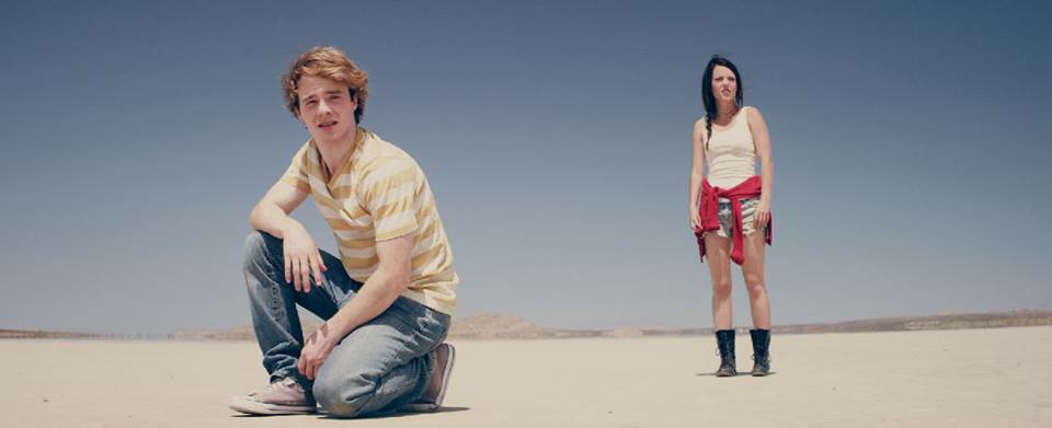 On location in a desert for film Beyond the Donut, written and directed by Micah Gallagher. with Matthew Brady as The Boy and Hannah Mae Sturges as The Girl.
