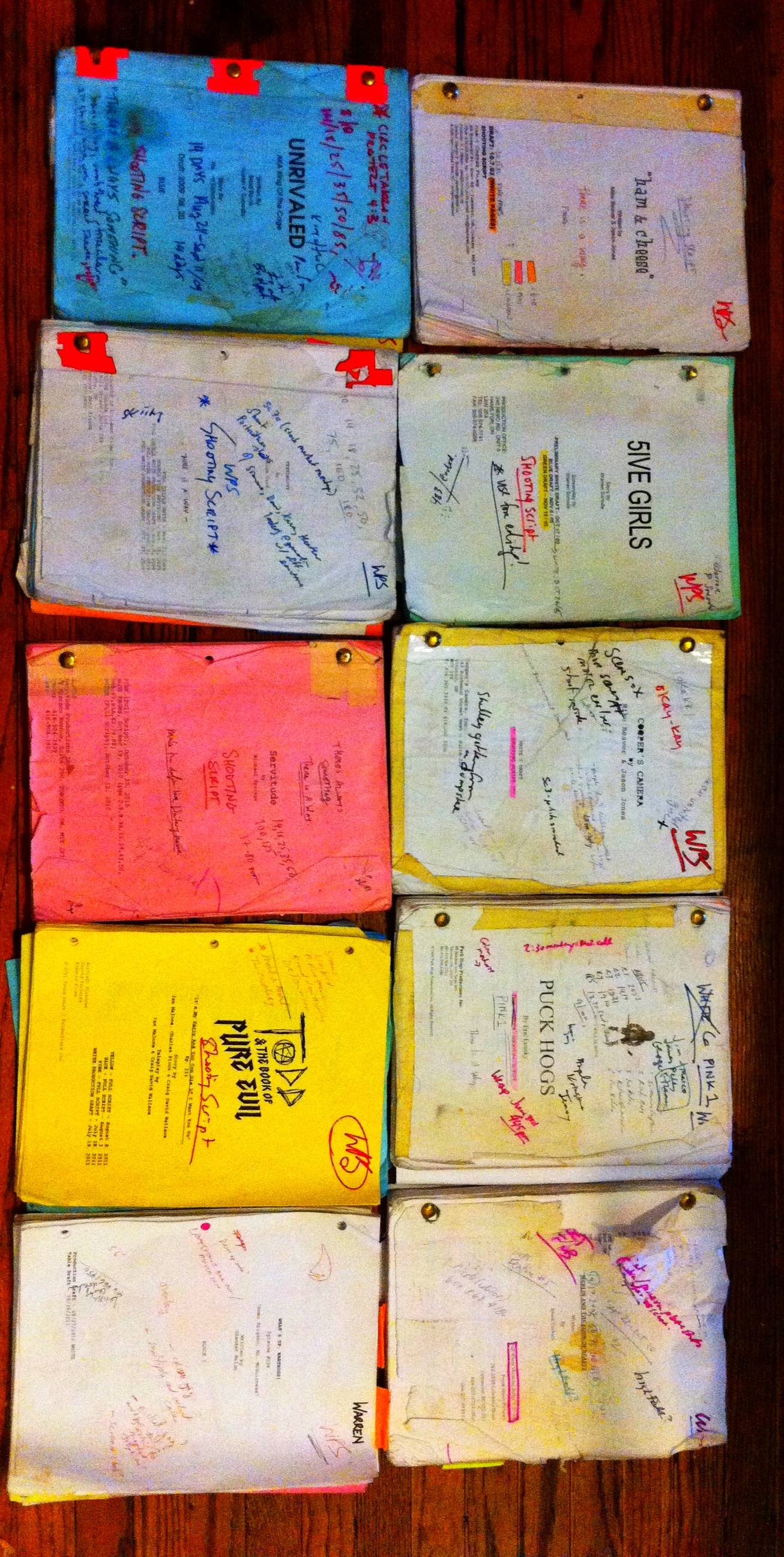 WPS shooting scripts 2004-2012