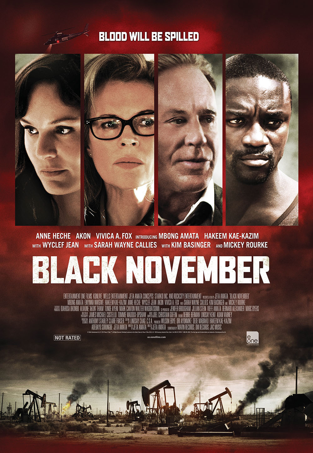 Kim Basinger, Mickey Rourke and Sarah Wayne Callies in Black November (2012)
