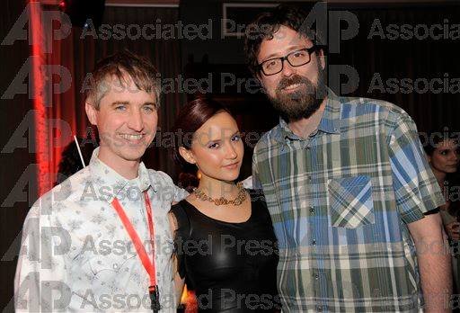 Amanda Grace Cooper with Directors Chris Sivertson & Lucky Mckee.