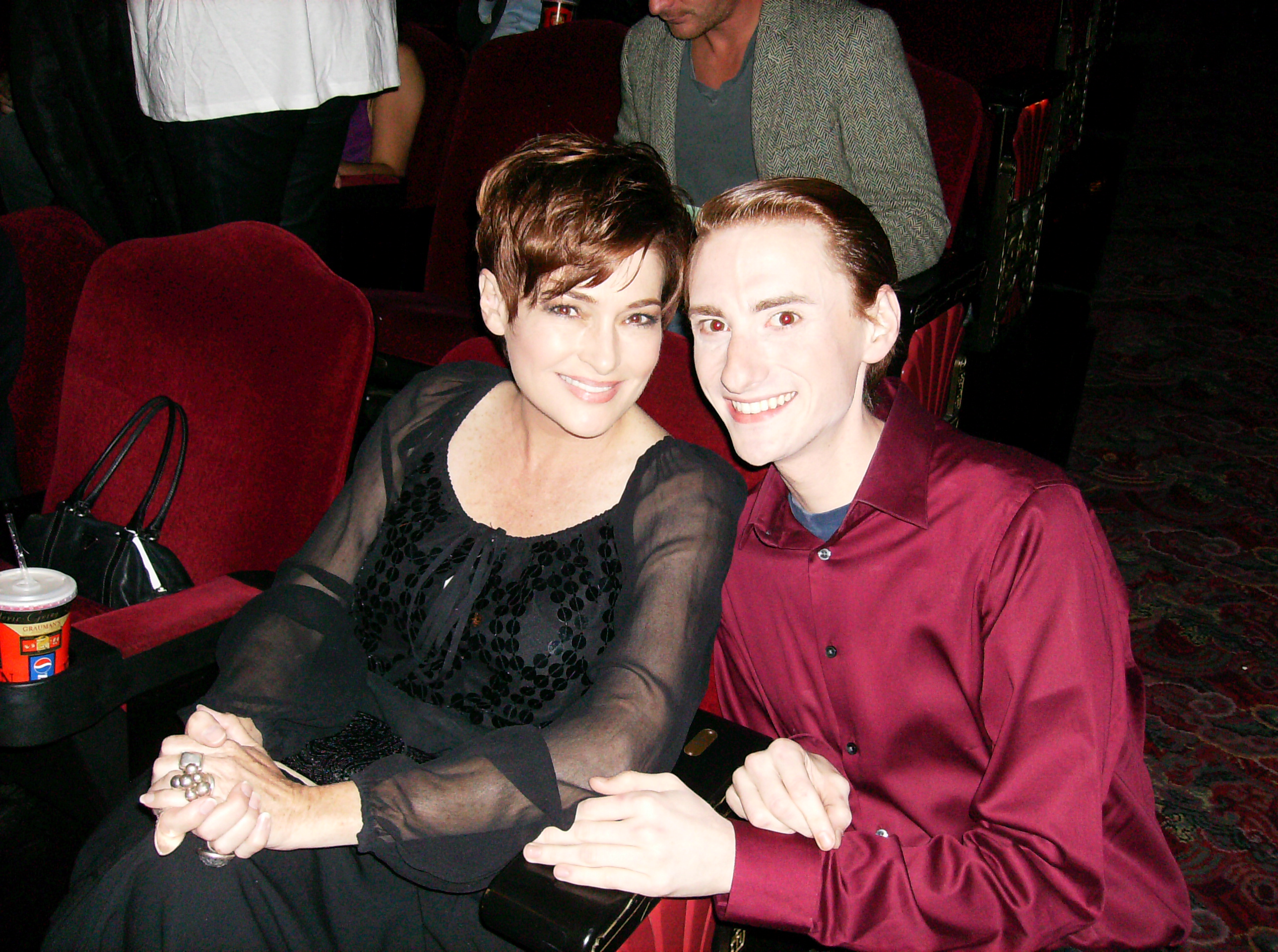 Joshua Patrick Dudley and Carolyn Hennesy at the Scream 4 Premiere in 2011