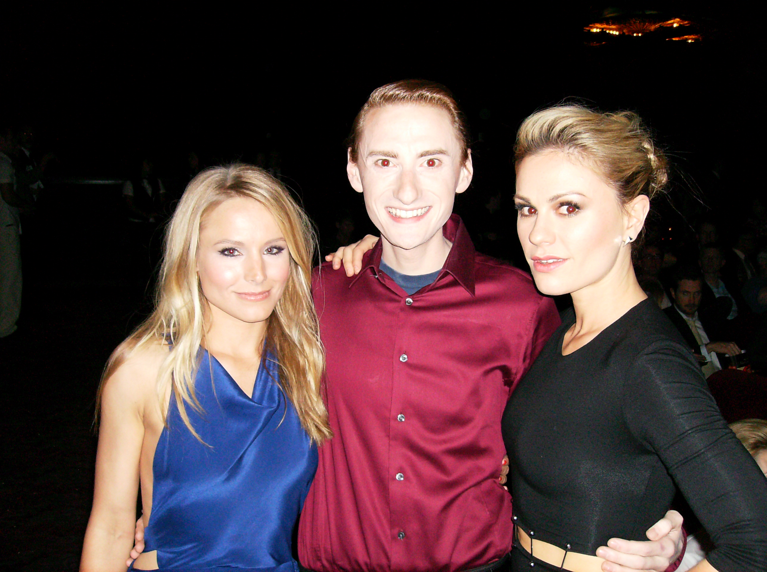 Kristen Bell, Joshua Patrick Dudley and Anna Paquin at the Scream 4 Premiere in 2011