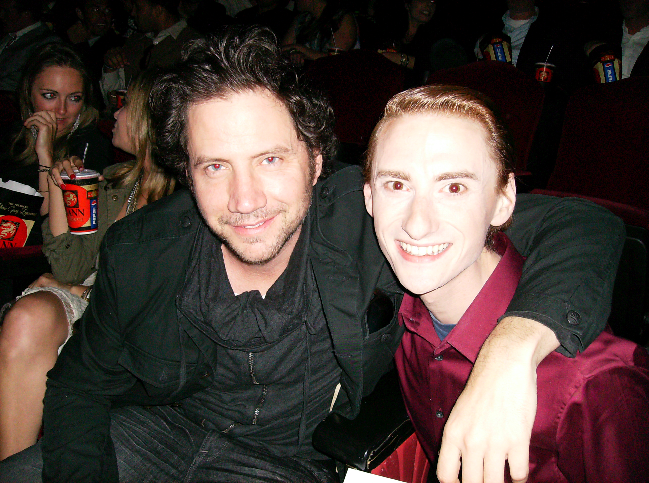 Joshua Patrick Dudley and Jamie Kennedy at the Scream 4 Premiere in 2011