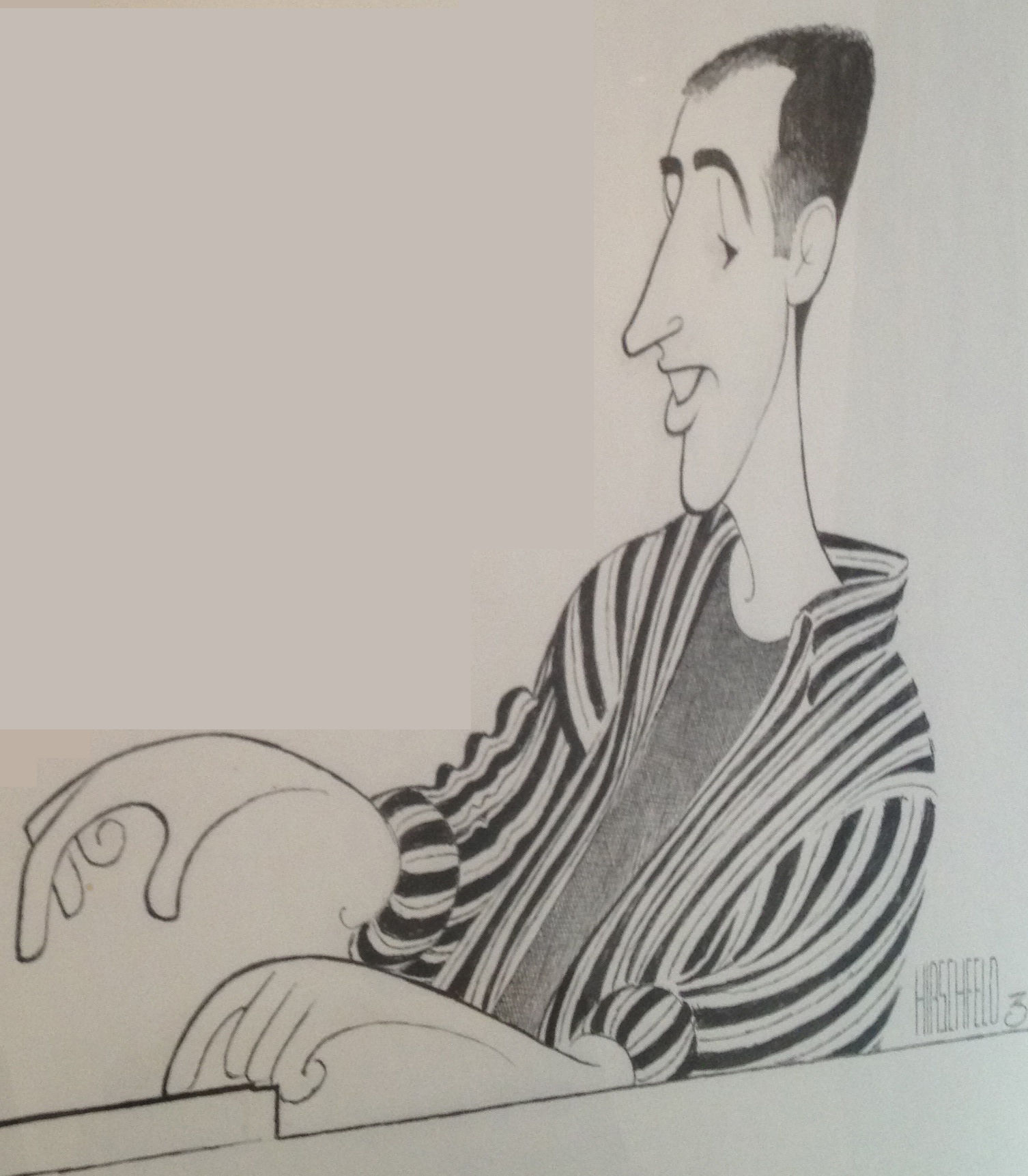 Anthony Joseph Giunta by Al Hirschfeld