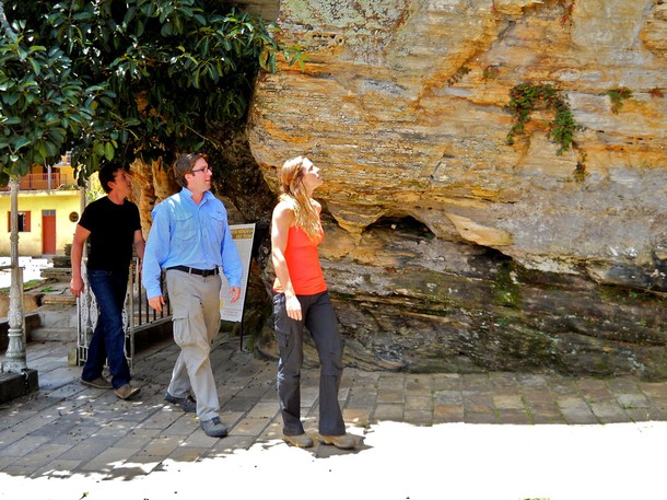 Approaching a petroglyph site in Sao Tome das Letras, Brazil for National Geographic Channel's 