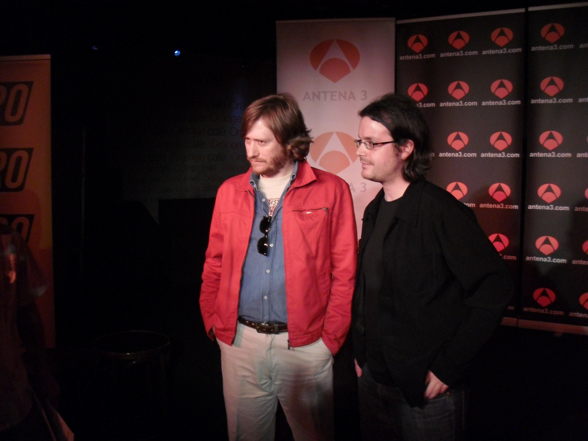 Ricardo Dávila and Álvaro Collar at Sotano de Antena 3 event (2011)