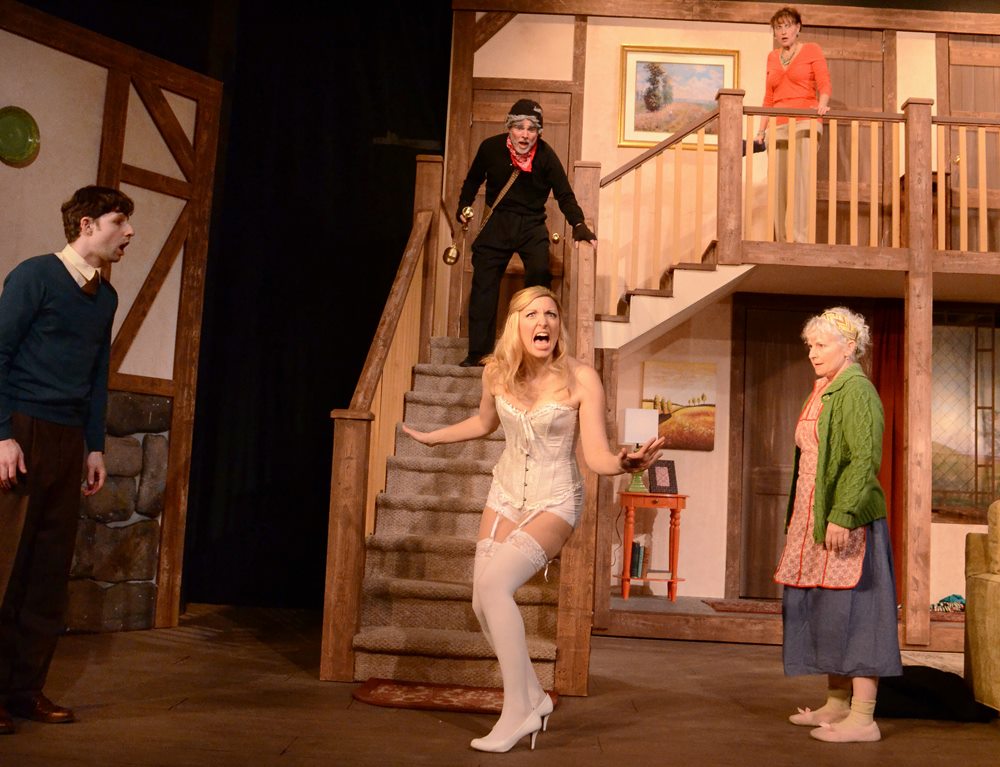 As Brooke/Vicky in 'Noises Off'