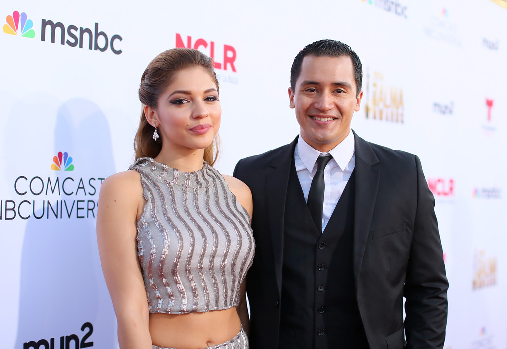 Actor Rick Mancia and Miss Guatemala US 2013-2014 Josephine Ochoa attend the 2014 NCLR ALMA Awards at the Pasadena Civic Auditorium on October 10, 2014 in Pasadena, California.