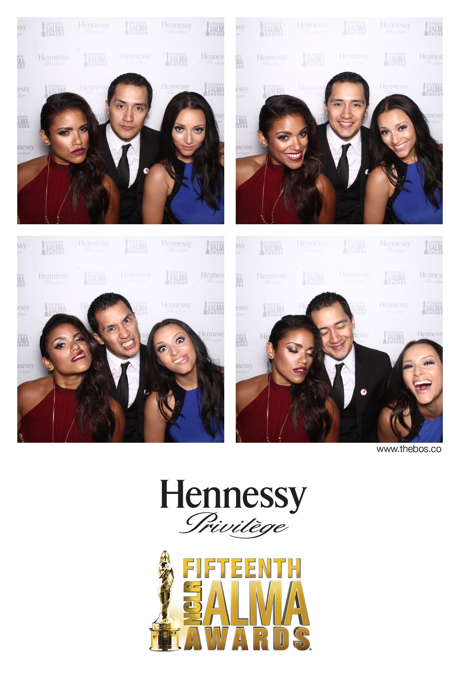 Vivian Lamolli, Rick Mancia, and Danielle Vega attend the 2014 NCLR ALMA Awards Producer's Post Party Hosted by Hennessy