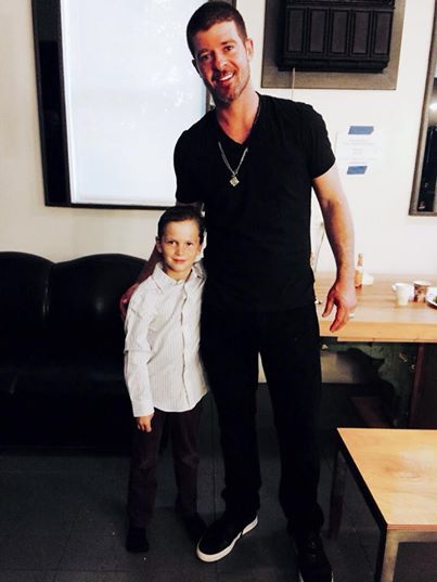 Gabriel got to play young Robin Thicke in Still Madly Crazy. Such a fun experience.