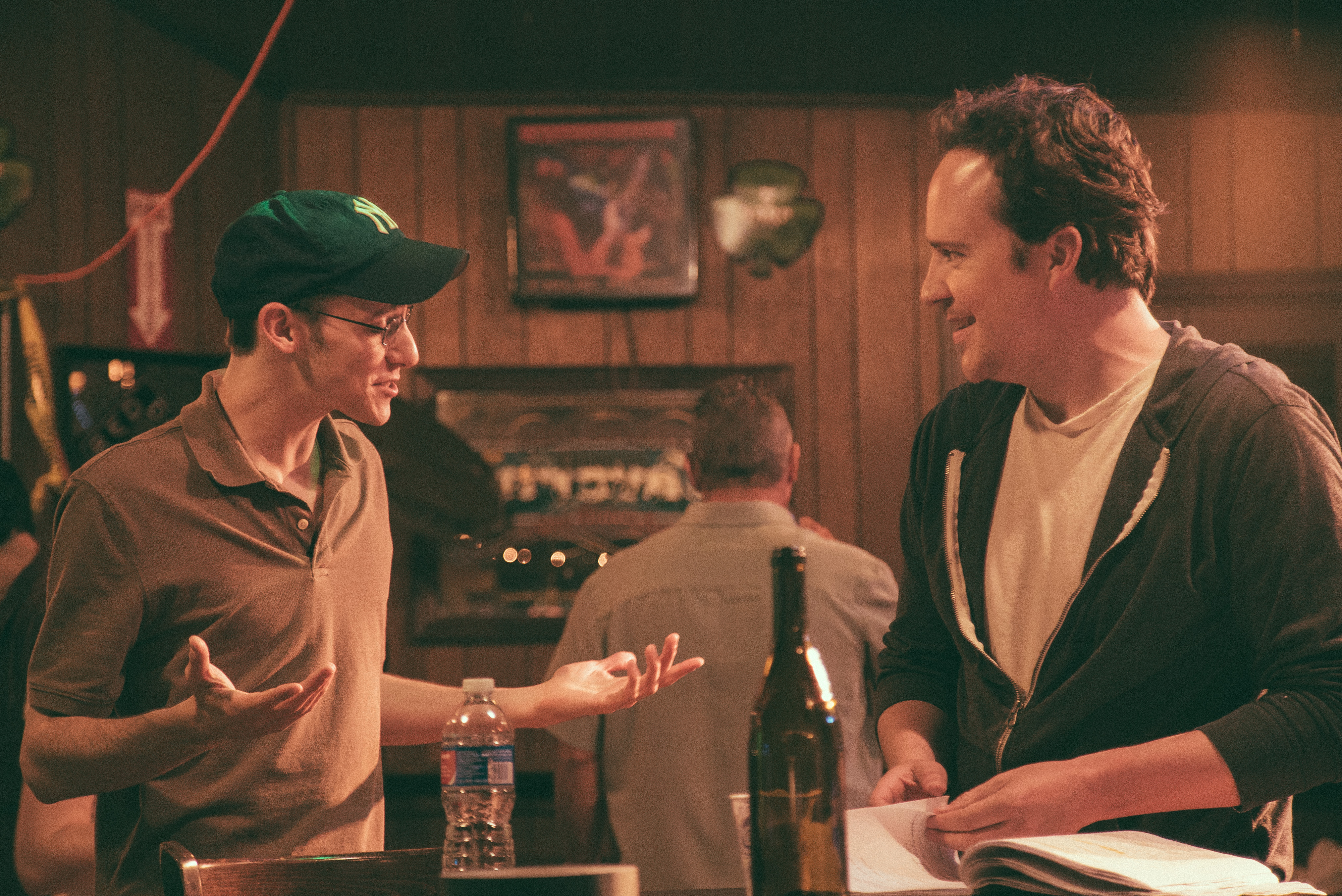 Director Jamison LoCascio with Patch Darragh on the set of 