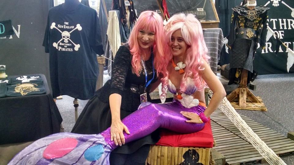 October 2014 Rhode Island Comic con with Jem mermaid - Jem and Transformers appearance